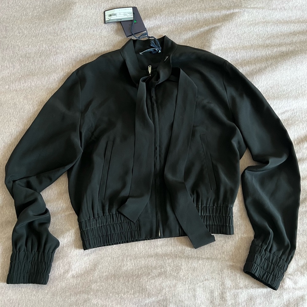 Prada Silk Zipup Jacket NWT ( NOT FOR SALE )